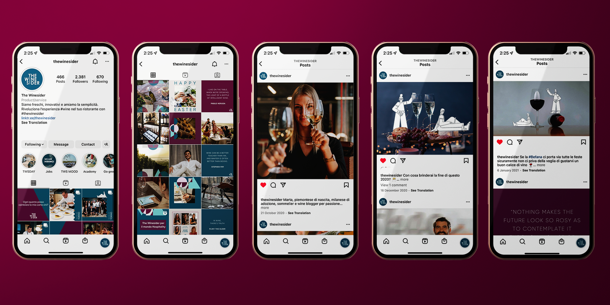 THE WINESIDER mobile examples